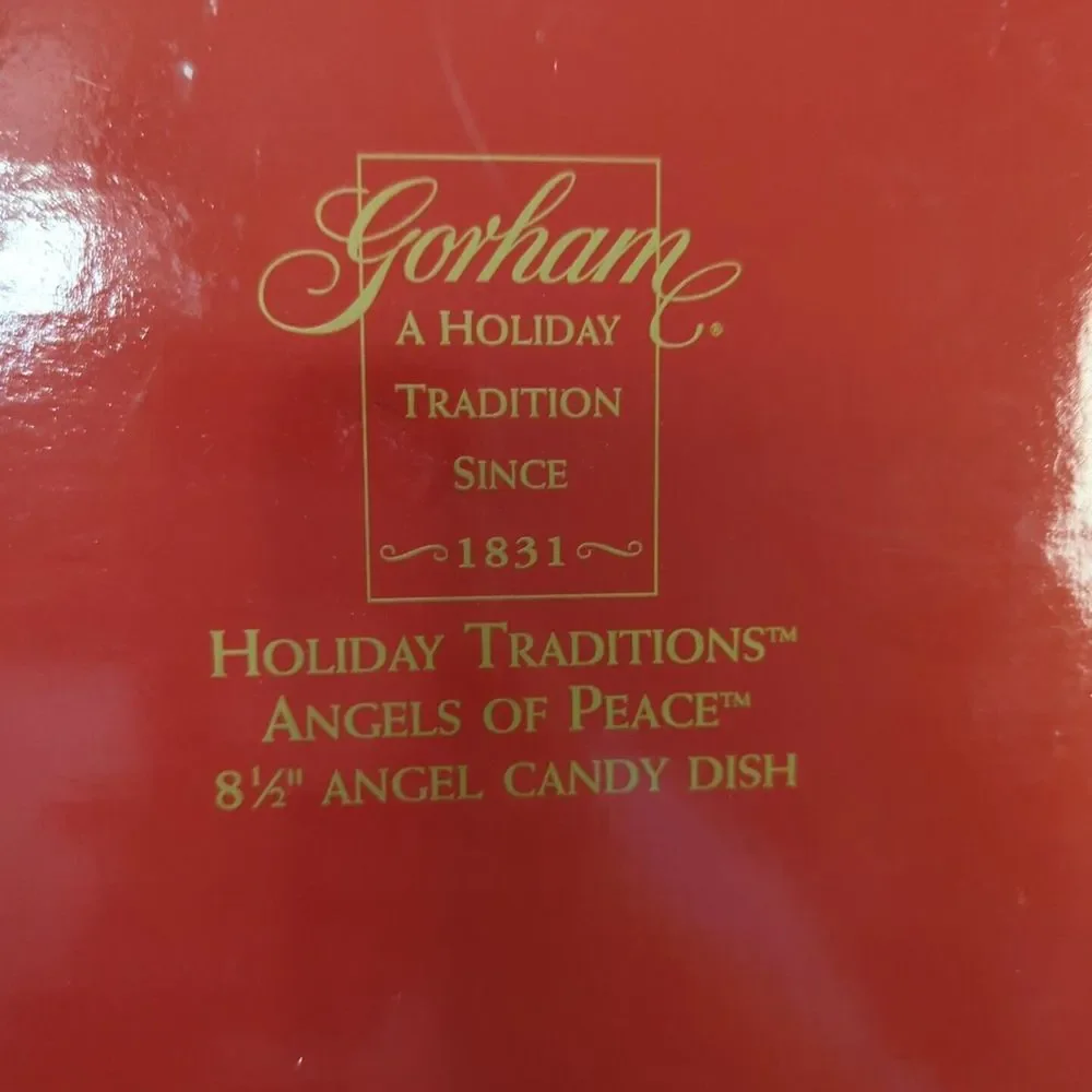 Gorham Holiday Traditions Angels of Peace 8 1/2 Inch Angel Candy‎ Dish